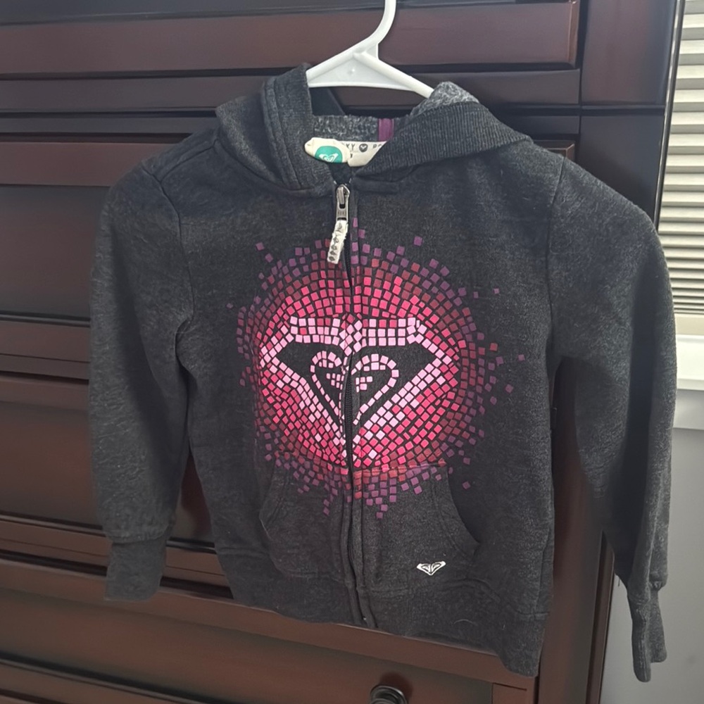 Roxy Kids Dark Gray Hoodie